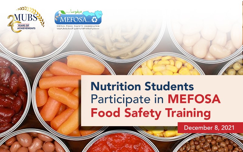 Nutrition Students Participate in MEFOSA Food Safety Training