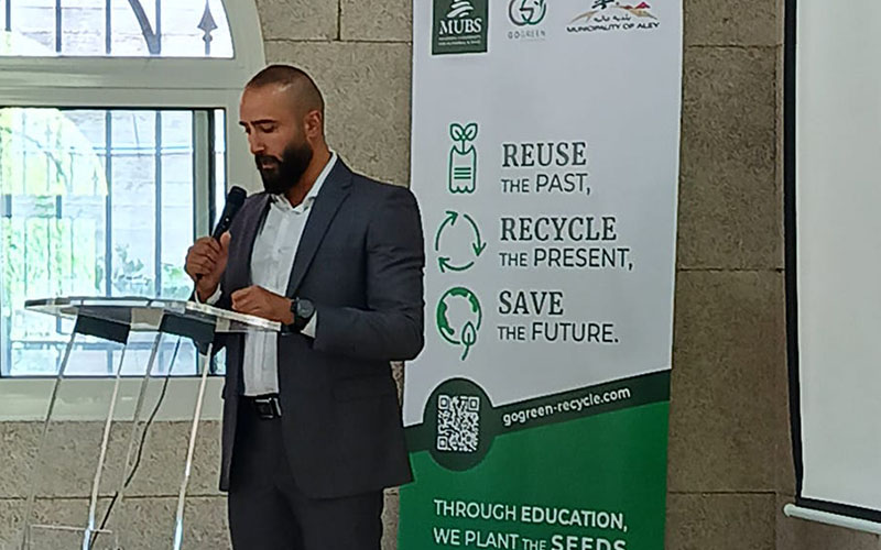 MUBS and Go Green Recycle (GGR) Host Event to Raise Awareness about Recycling Practices in Aley